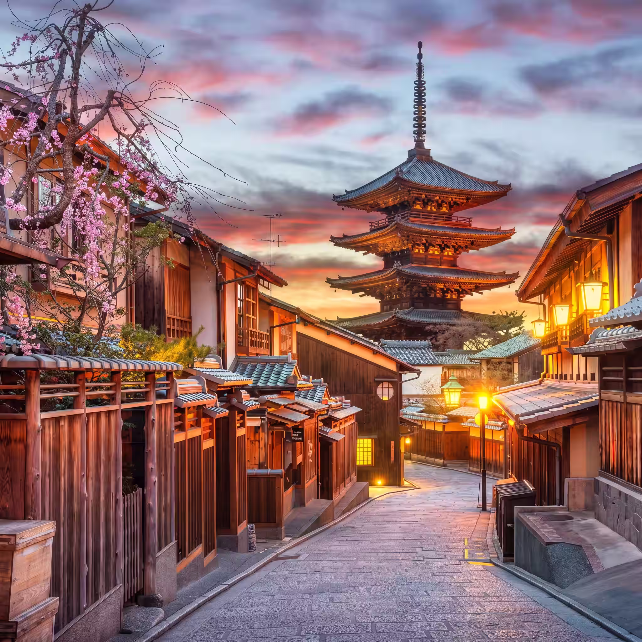 Gion durante la primera jornada en Kioto.