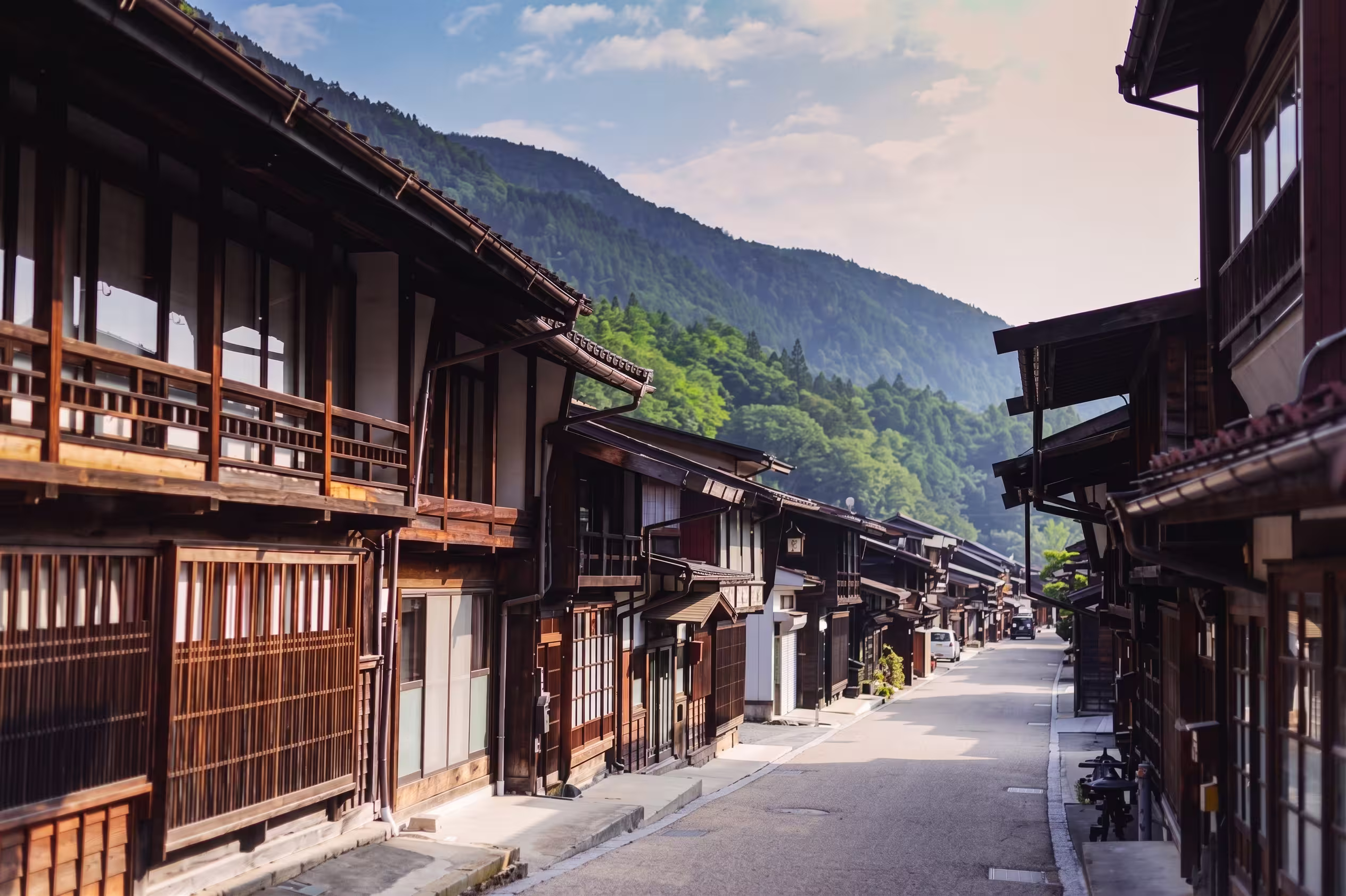 Calle Kami Sannomachi en Takayama.