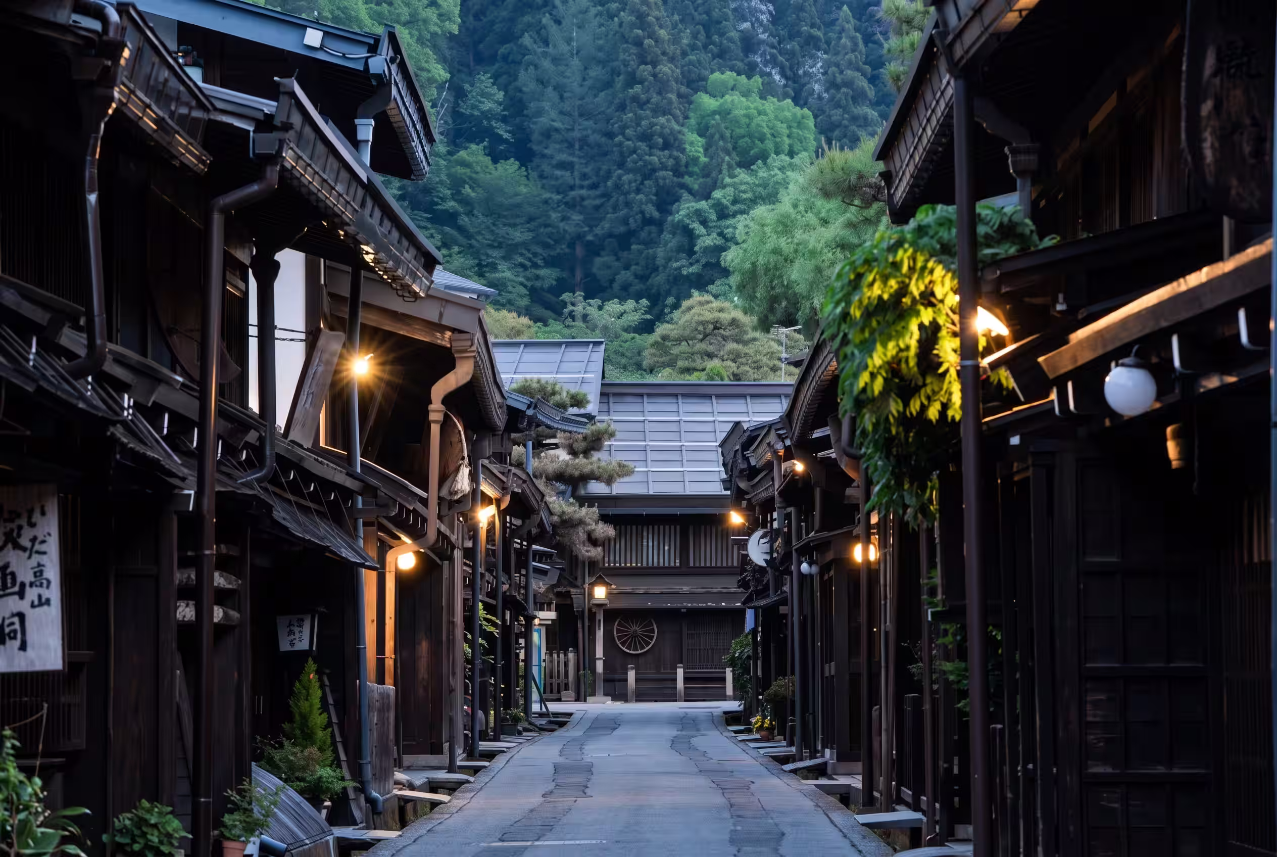 Calles de Kami Sannomachi en Takayama.